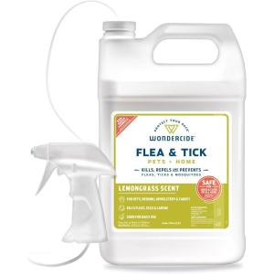 Wondercide – Flea, Tick & Mosquito Spray for Pets and Home with Natural Essential Oils – Killer, Control, Prevention, Treatment – Lemongrass 16 oz(Lemongrass)