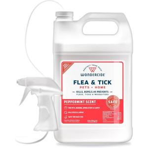 Wondercide – Flea, Tick & Mosquito Spray for Pets and Home with Natural Essential Oils – Killer, Control, Prevention, Treatment – Lemongrass 16 oz(Peppermint)