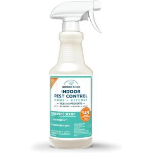Wondercide – Indoor Pest Control Spray for Home and Kitchen – Ant, Roach, Spider, Fly, Flea, Bug Killer and Insect Repellent – with Natural Essential Oils – Pet and Family Safe — Cedarwood 128 oz(Cedarwood)