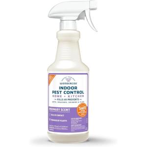 Wondercide – Indoor Pest Control Spray for Home and Kitchen – Ant, Roach, Spider, Fly, Flea, Bug Killer and Insect Repellent – with Natural Essential Oils – Pet and Family Safe — Cedarwood 128 oz(Rosemary)