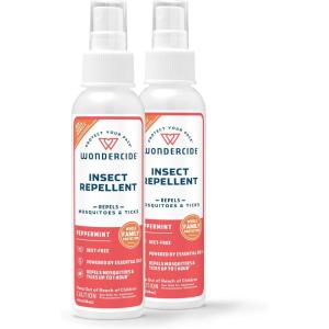 Wondercide – Mosquito, Tick, and Insect Repellent with Natural Essential Oils – DEET-Free Bug Spray and Killer – Safe for Family – Lemongrass 2-Pack of 4 oz Bottle(Peppermint)