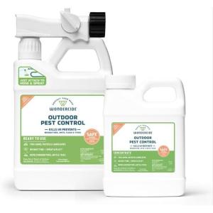 Wondercide – Mosquito Yard Spray Refill Starter Kit – Insect Killer and Repellent – Powered by Natural Essential Oils – Lawn Treatment for Pest Control – 32 oz Ready to Use and 16 oz Concentrate