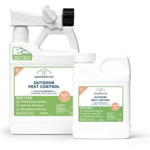 Wondercide – Mosquito Yard Spray Refill Starter Kit – Powered by Natural Essential Oils – Insect Killer and Repellent – Lawn Treatment for Pest Control – 32 oz Ready to Use and 16 oz Concentrate